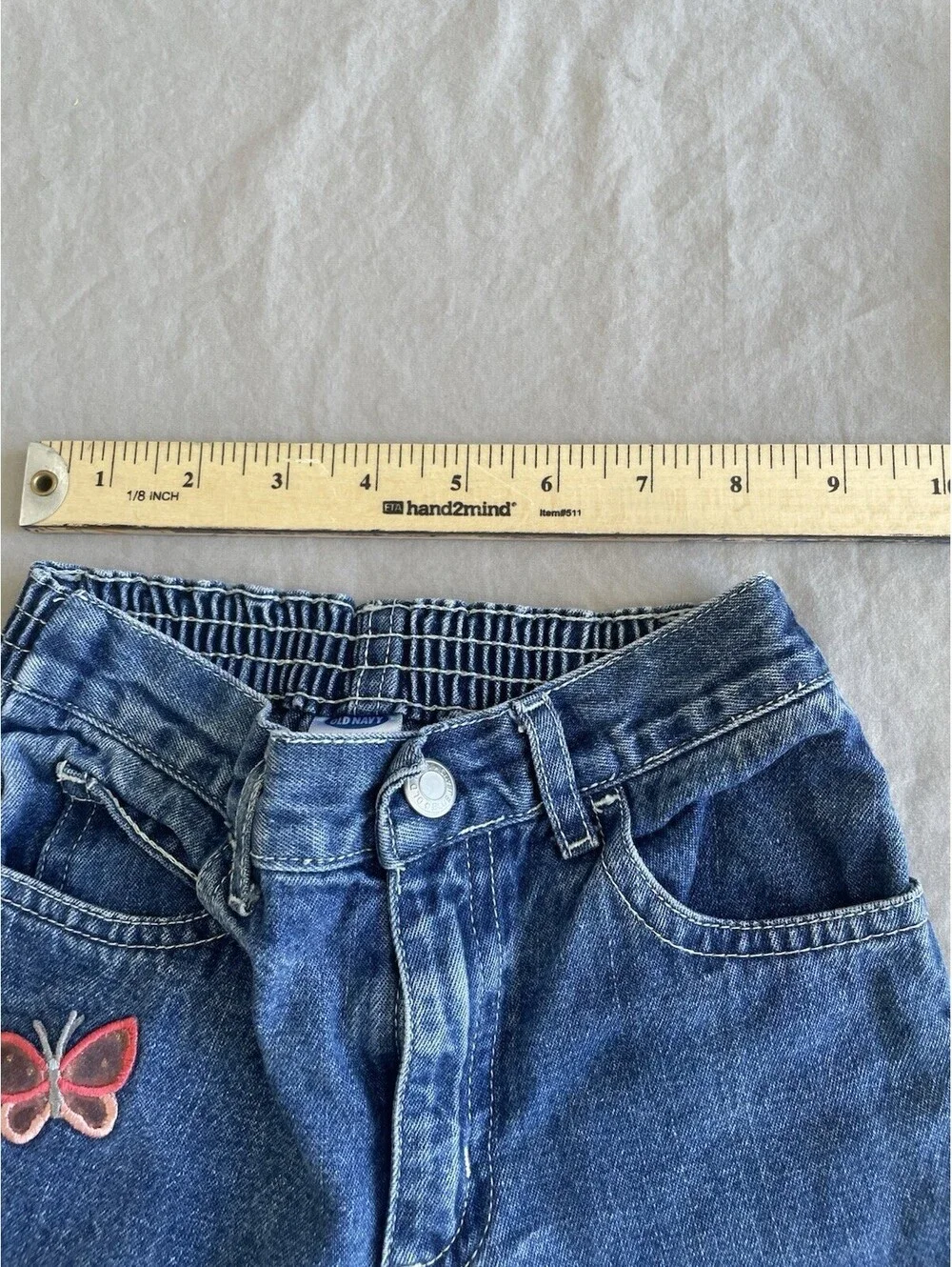 Vintage Old Navy Toddler Jeans Size 3T Embroidered